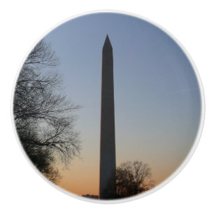 Pomo De Cerámica Monumento a Washington al atardecer en DC