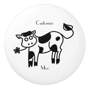 Pomo De Cerámica Moo Cow Thunder_Cove