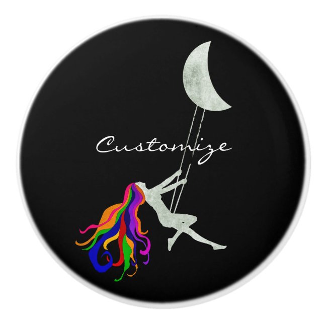 Pomo De Cerámica Moon Swinging Redhead Thunder_Cove (Anverso)