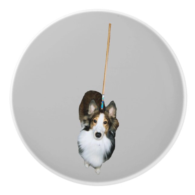 Pomo De Cerámica Mop Dog (Anverso)