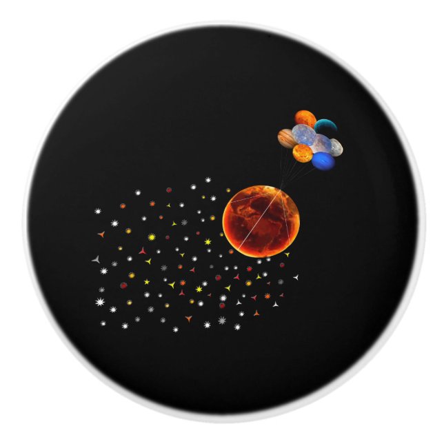 Pomo De Cerámica Morir el Knob terrestre (Anverso)