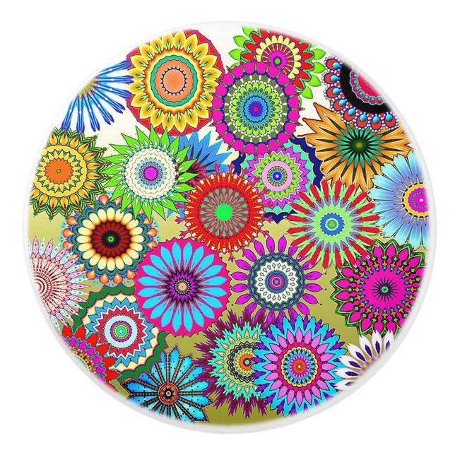 Pomo De Cerámica Mosaic PinWheel (Anverso)