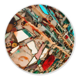 Pomo De Cerámica Mosaico colorido