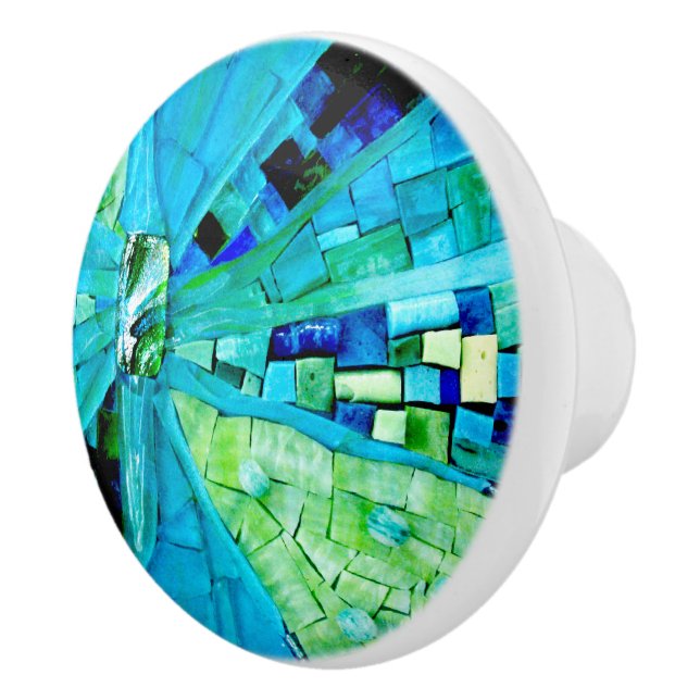 Pomo De Cerámica Mosaico de tranquilidad (Derecha)