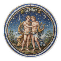Mosaico Estilo Antiguo Zodíaco Géminis