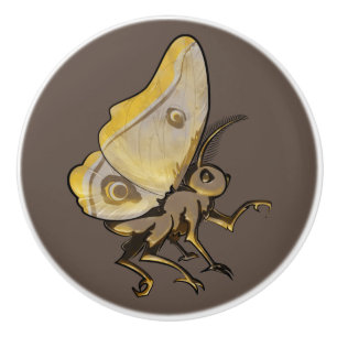 Pomo De Cerámica Moth