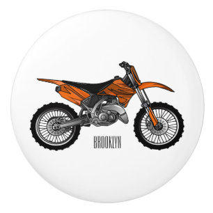 Pomo De Cerámica Motocicleta sucia fuera de carretera / motocross p