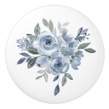 Muebles Flores Azules y Verdes 