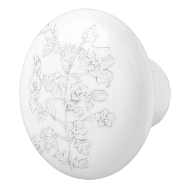 Pomo De Cerámica Mughal Design on a Ceramic Knob (Derecha)