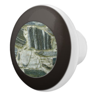 Pomo De Cerámica Muro de piedra antigua geológica