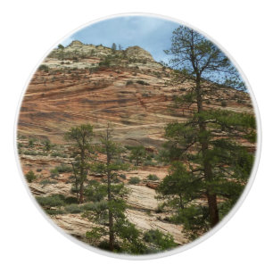Pomo De Cerámica Muros de roca desgastados en el Parque Nacional Zi
