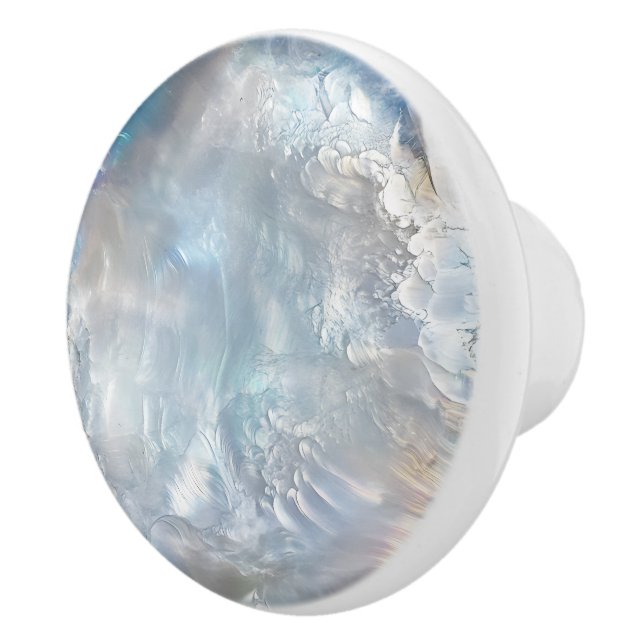 Pomo De Cerámica Nacre Pearl Pattern (Derecha)