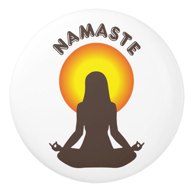 Pomo De Cerámica Namaste (Anverso)