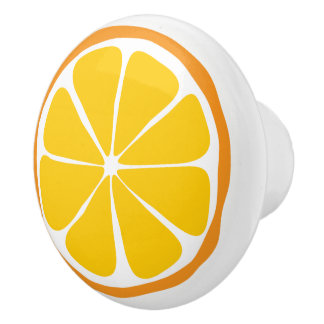 Pomo De Cerámica Naranja de verano de la actriz cerámica