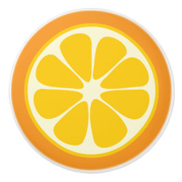 Pomo De Cerámica Naranja de zumo dulce de cítricos tropicales