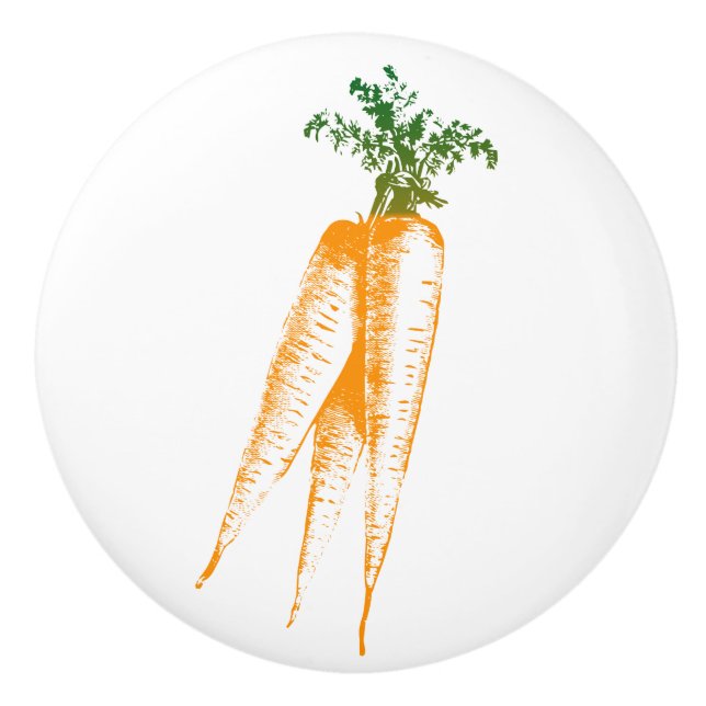 Pomo De Cerámica Naranja y verde, arte de líneas estrechas (Anverso)