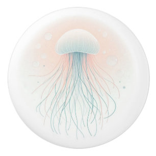 Pomo De Cerámica náutica/playa/medusas costeras