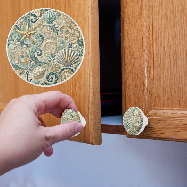 Pomo De Cerámica Nautical Coast (Subido por el creador)