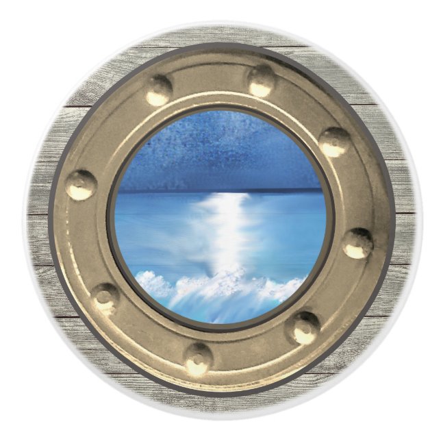 Pomo De Cerámica Nautical Porthole Ceramic Pull (Anverso)