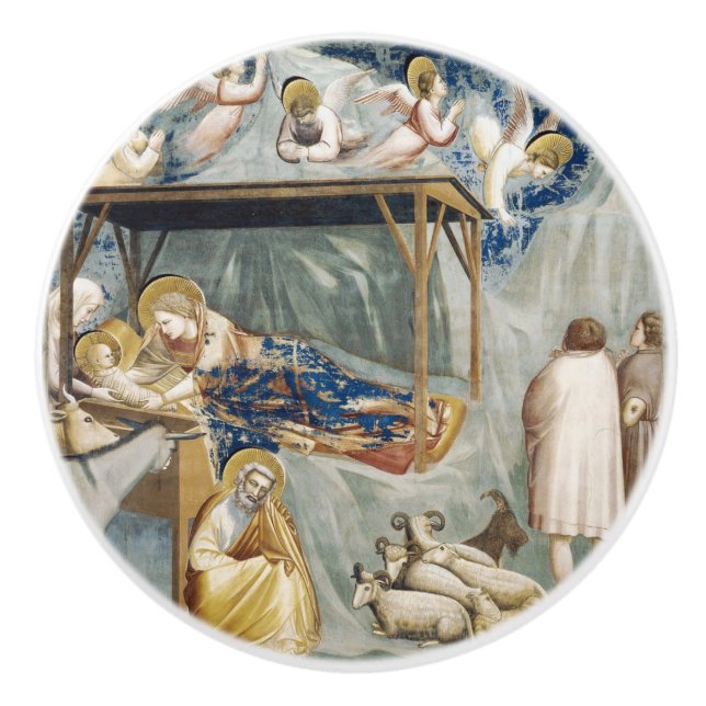 Pomo De Cerámica Navegación (nacimiento de Jesucristo) (por Giotto) (Anverso)