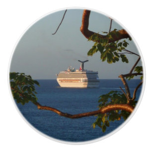 Pomo De Cerámica Navegar en las vacaciones de crucero Sunset I