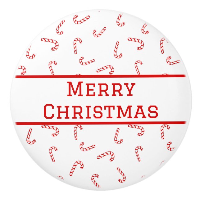 Pomo De Cerámica Navidad de Caramelo Personalizada (Anverso)