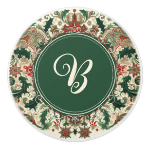 Pomo De Cerámica Navidad victoriana/clásica/vintage personalizada