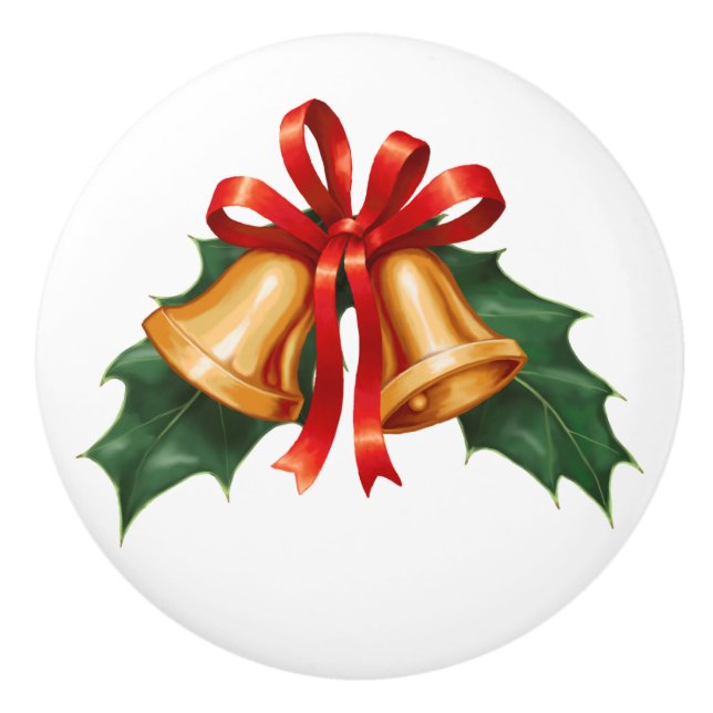 Pomo De Cerámica Navidades campanas y huelgas (Anverso)