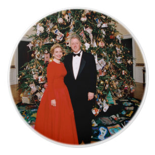 Pomo De Cerámica Navidades del presidente estadounidense Bill Clint
