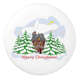 Pomo De Cerámica Navidades llegando a casa de familia