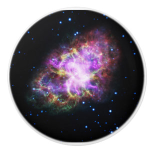Pomo De Cerámica Nebulosa del Cangrejo Resto de Supernova Compuesto