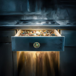 Pomo De Cerámica Noche encantada de la tostada de Ale A Leprechauns