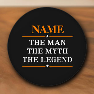 Pomo De Cerámica Nombre Personalizado El Hombre El Mito La Leyenda