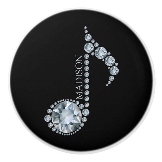 Pomo De Cerámica Nota de diamante Knob cerámico (Anverso)