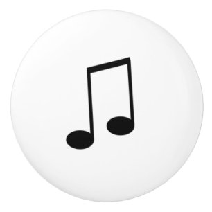 Pomo De Cerámica Notas o temblores de la notación de música octav