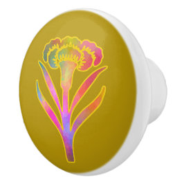 Pomo De Cerámica Nouveau Riche Blooms Moss