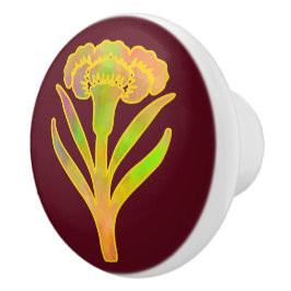 Pomo De Cerámica Nouveau Riche florece la sangre