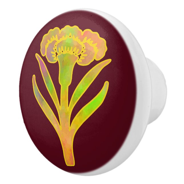 Pomo De Cerámica Nouveau Riche florece la sangre (Derecha)