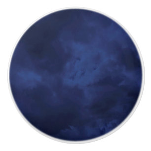Pomo De Cerámica Nubes azules oscuras