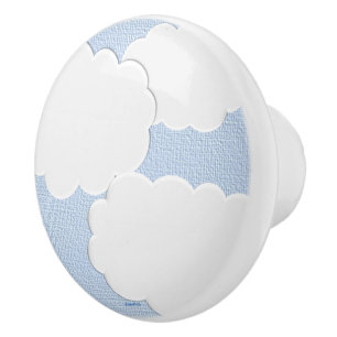 Pomo De Cerámica Nubes dimensionales