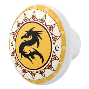 Pomo De Cerámica Nudo 2 del dragón