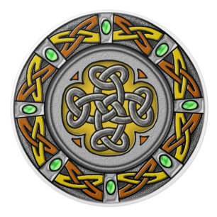 Pomo De Cerámica Nudo del celtic de la imagen digital del acero,