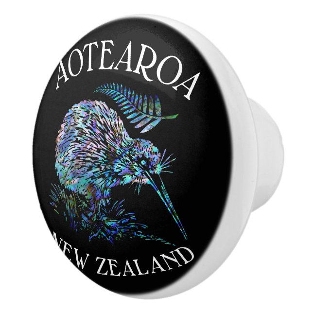 POMO DE CERÁMICA NUEVA ZELANDIA KIWI PAUA CERAMIC KNOB (Derecha)