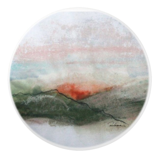 Pomo De Cerámica Nuevo amanecer (Anverso)