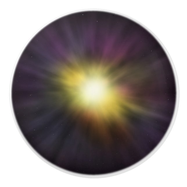 Pomo De Cerámica Obra de arte espacial digital Star Guay (Anverso)