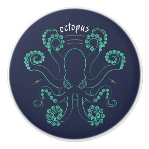 Pomo De Cerámica Octopus Cephalopod Tentacles