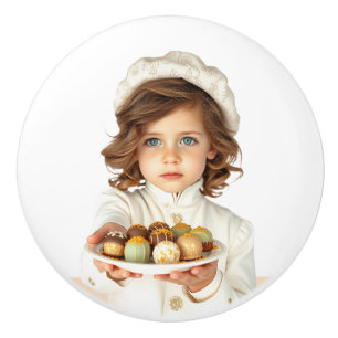 Pomo De Cerámica Ojo azul lindo niña ahorita dulce gourmet