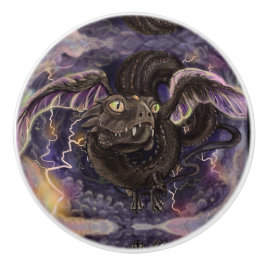 Pomo De Cerámica Ojo de la tormenta Dragón