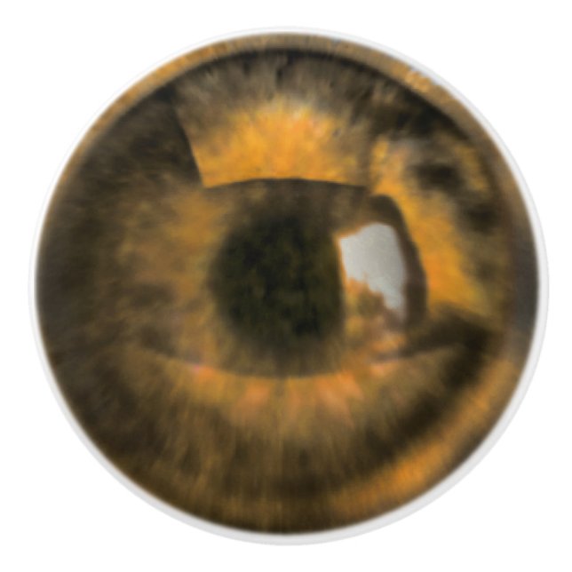 Pomo De Cerámica Ojo Marrón (Anverso)