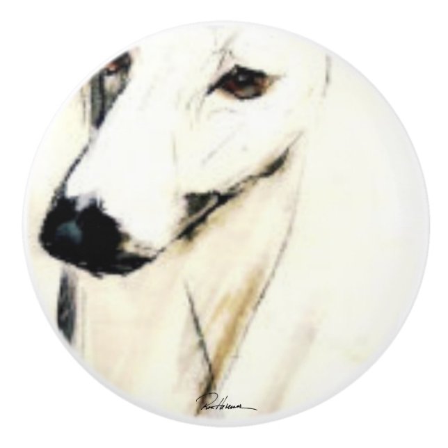 Pomo De Cerámica Ojos románticos. ... ... (Anverso)